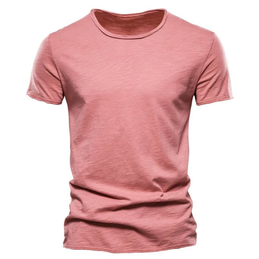 Men's Classic Anti-Sweat T-Shirt – Slim-fit Breathable Cotton Crew Neck