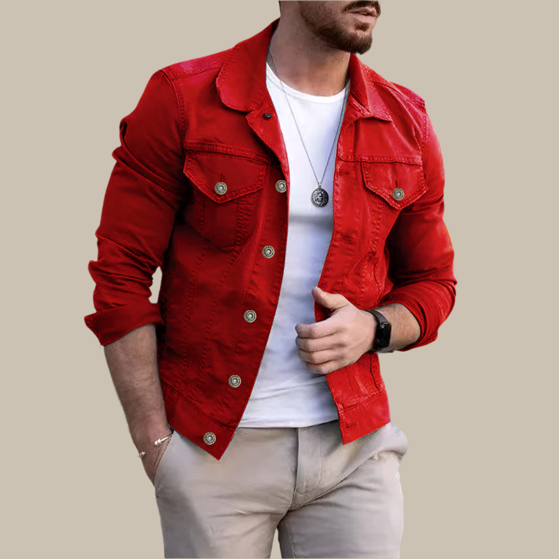 Men's Denim Jacket - Casual Summer Jacket
