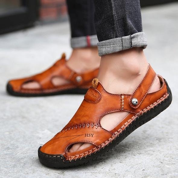 Men's Sandals Made from Soft, Breathable Leather – Comfortable Summer Footwear
