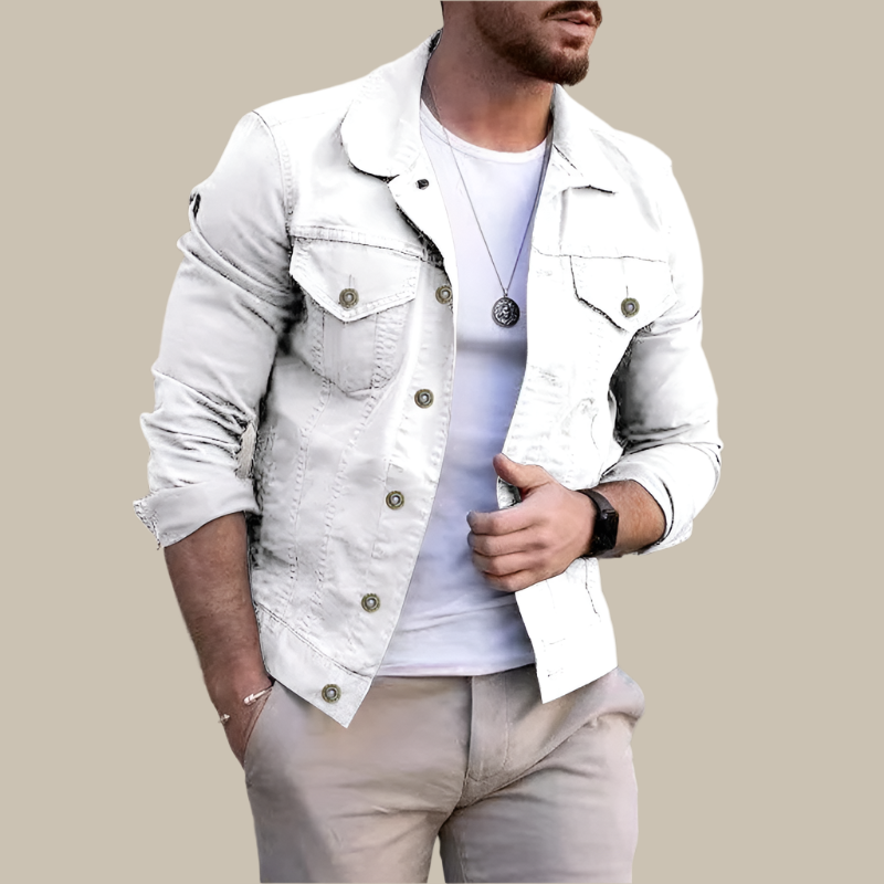 Men's Denim Jacket - Casual Summer Jacket