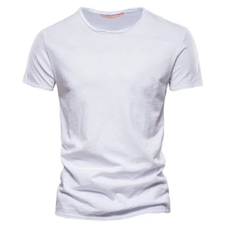 Men's Classic Anti-Sweat T-Shirt – Slim-fit Breathable Cotton Crew Neck