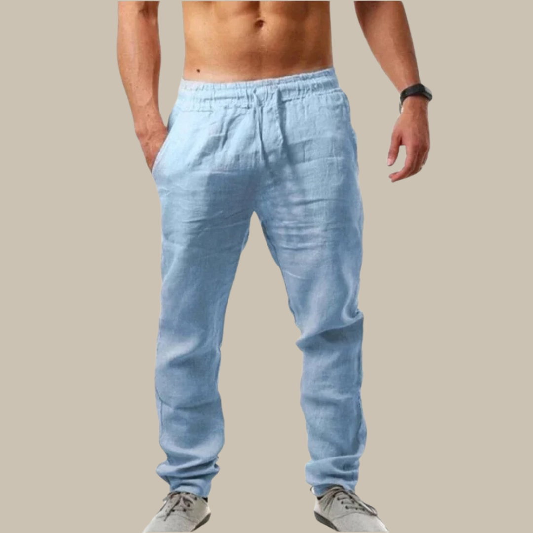 Henry Trousers | Stylish summer linen-look trousers for men