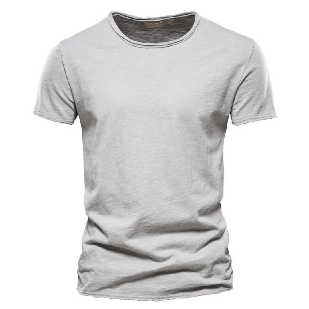 Men's Classic Anti-Sweat T-Shirt – Slim-fit Breathable Cotton Crew Neck