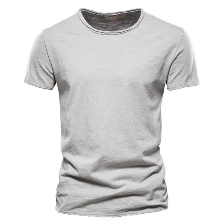 Men's Classic Anti-Sweat T-Shirt – Slim-fit Breathable Cotton Crew Neck