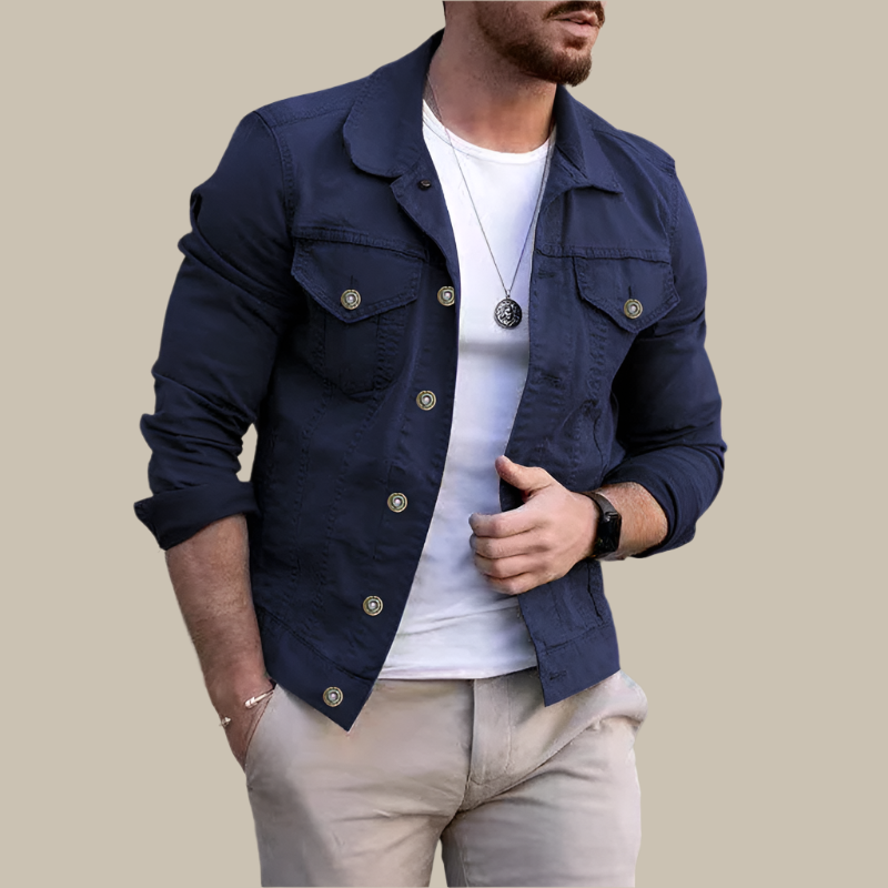 Men's Denim Jacket - Casual Summer Jacket