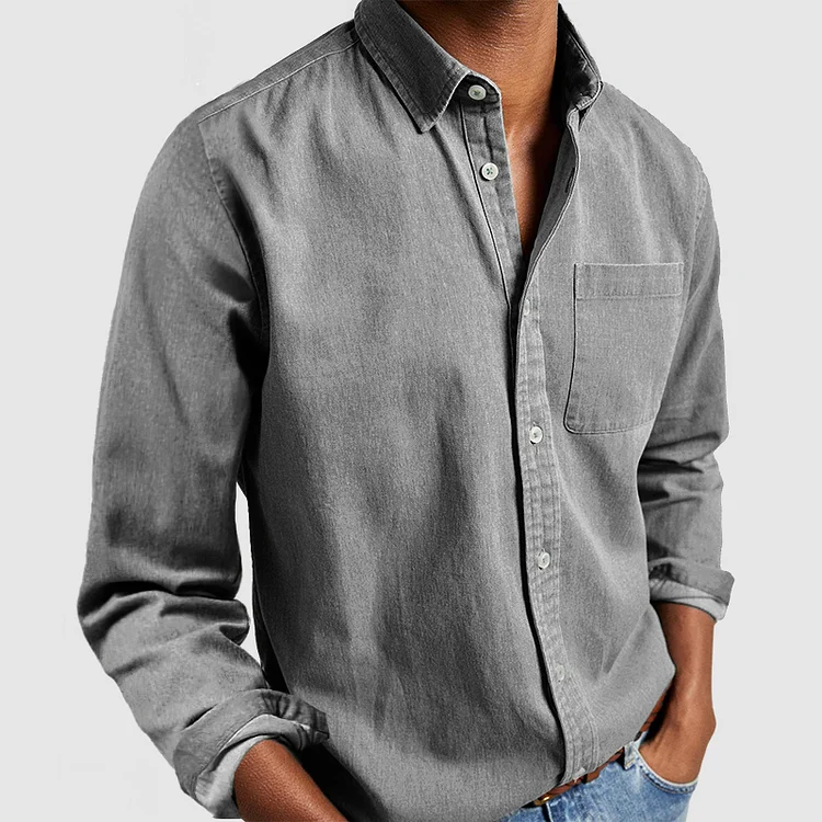 Men's Premium Casual Shirt – Smart Cotton Button-Up for Everyday Style