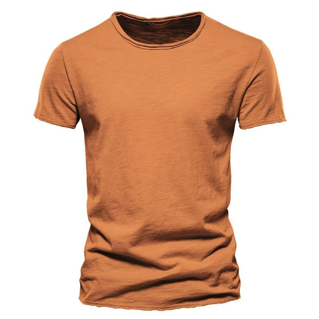 Men's Classic Anti-Sweat T-Shirt – Slim-fit Breathable Cotton Crew Neck
