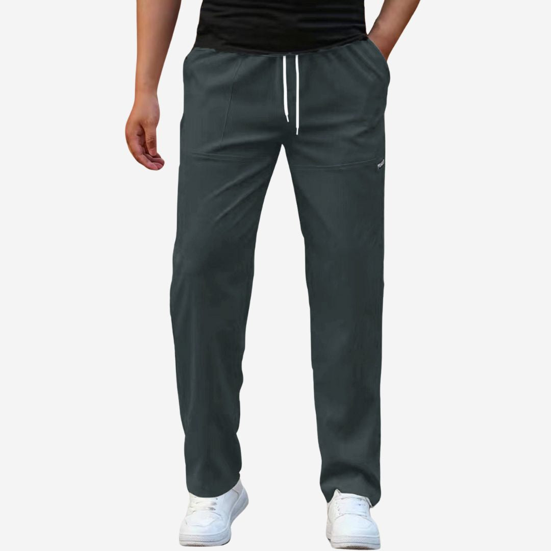 Men's Casual Loose Fit Elastic Stretch Joggers with Comfortable Relaxed Design