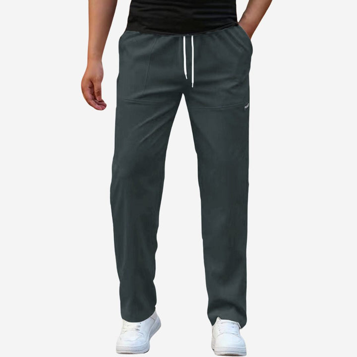 Men's Casual Loose Fit Elastic Stretch Joggers with Comfortable Relaxed Design