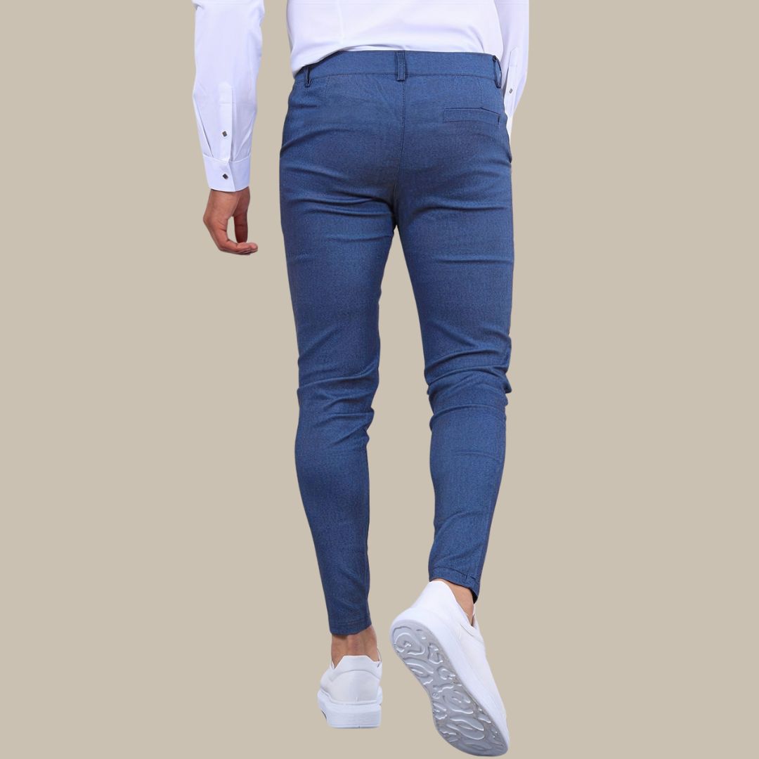Men's Slim Fit Stretch Chino Trousers with Premium Cotton Blend For Summer