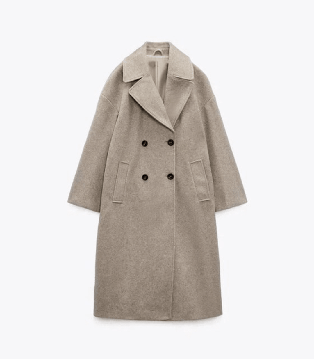 Elegant Women's Wool Coat - Classic Long Winter Jacket for Fall & Winter
