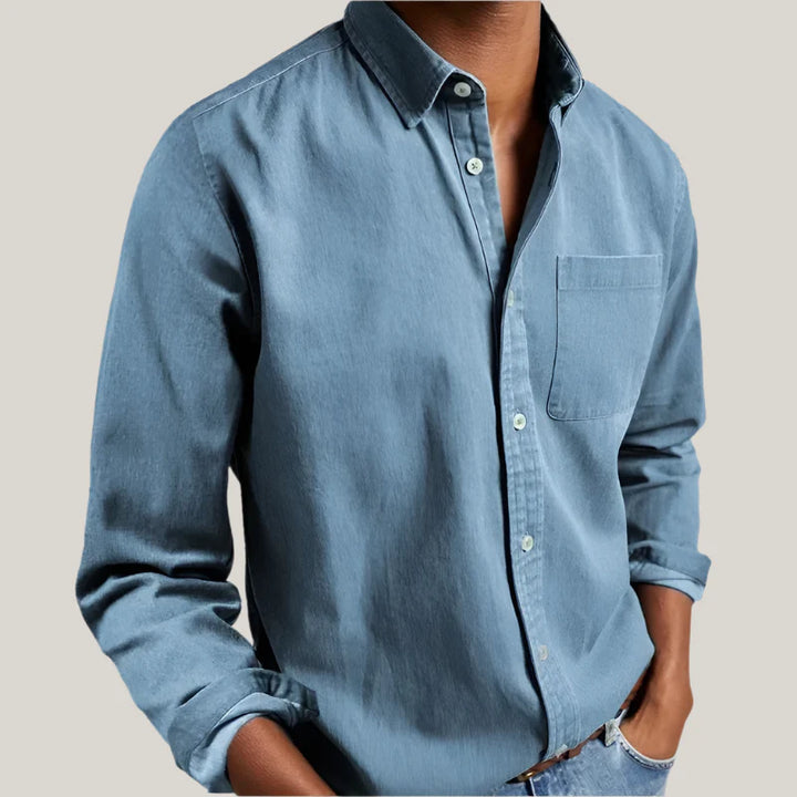 Antonio Long Sleeve Shirt | Classic Men's Cotton Business and Casual Shirt