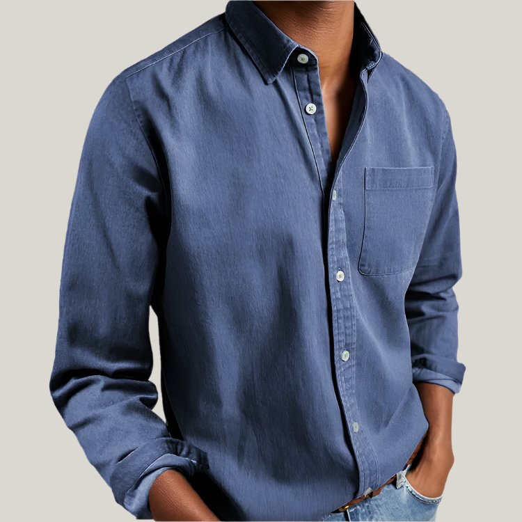 Antonio Long Sleeve Shirt | Classic Men's Cotton Business and Casual Shirt