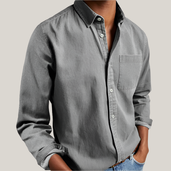 Antonio Long Sleeve Shirt | Classic Men's Cotton Business and Casual Shirt