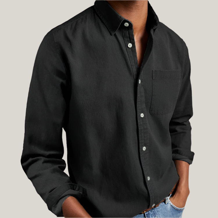 Antonio Long Sleeve Shirt | Classic Men's Cotton Business and Casual Shirt
