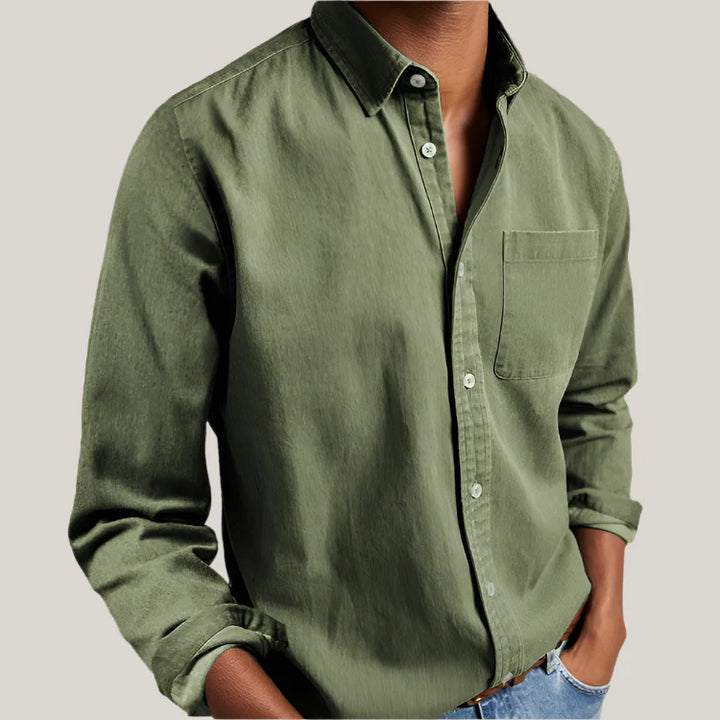 Antonio Long Sleeve Shirt | Classic Men's Cotton Business and Casual Shirt