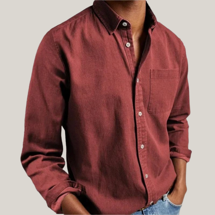 Antonio Long Sleeve Shirt | Classic Men's Cotton Business and Casual Shirt