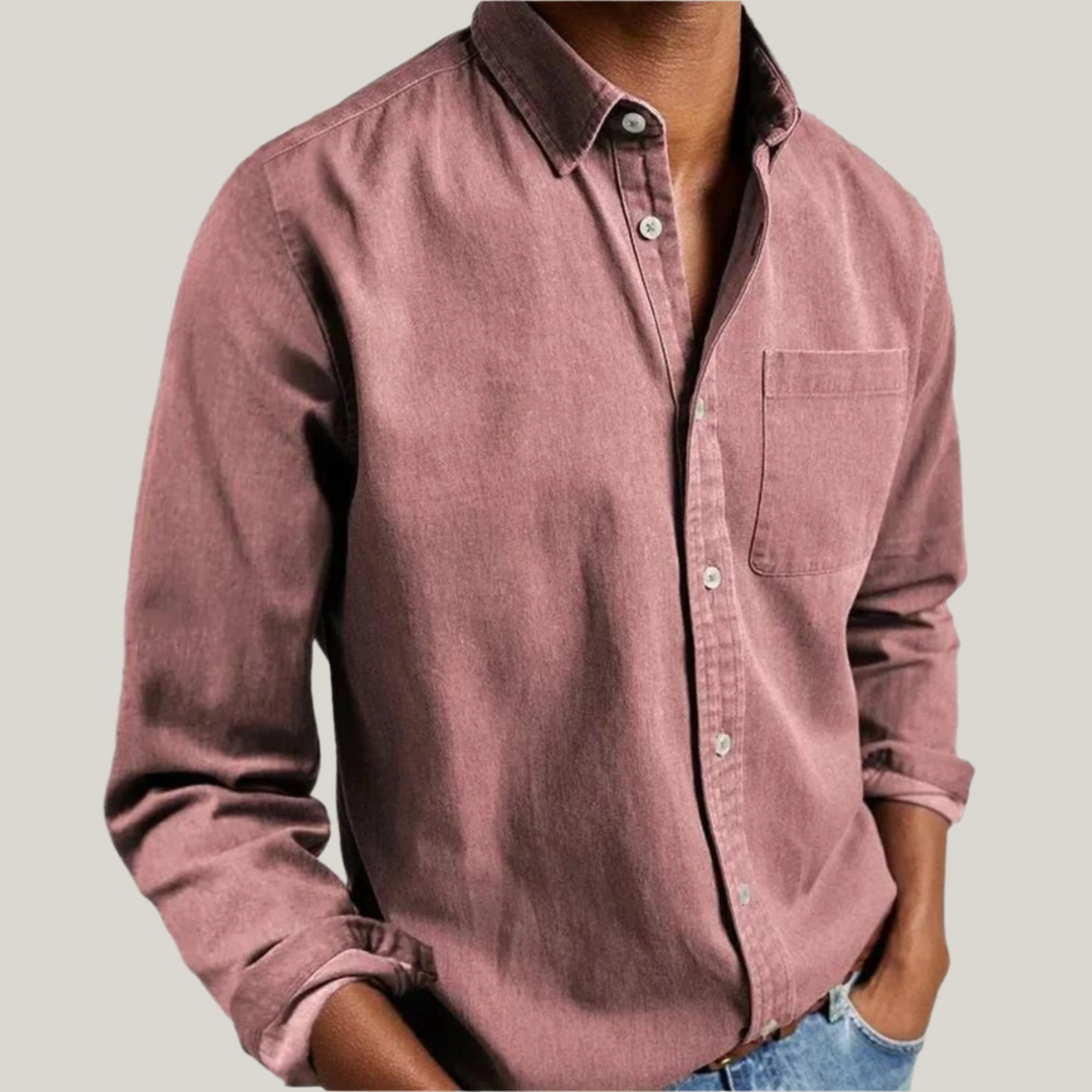 Antonio Long Sleeve Shirt | Classic Men's Cotton Business and Casual Shirt