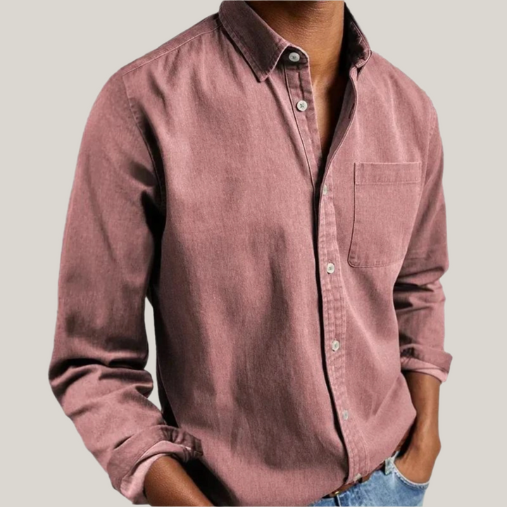 Antonio Long Sleeve Shirt | Classic Men's Cotton Business and Casual Shirt