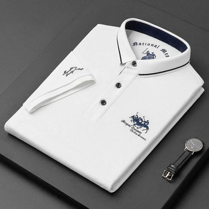Men's Classic Polo Shirt with Royal Polo Club Logo – Timeless Smart Casual Style