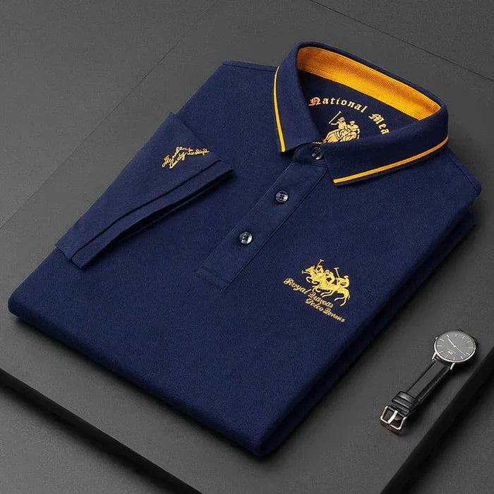 Men's Classic Polo Shirt with Royal Polo Club Logo – Timeless Smart Casual Style