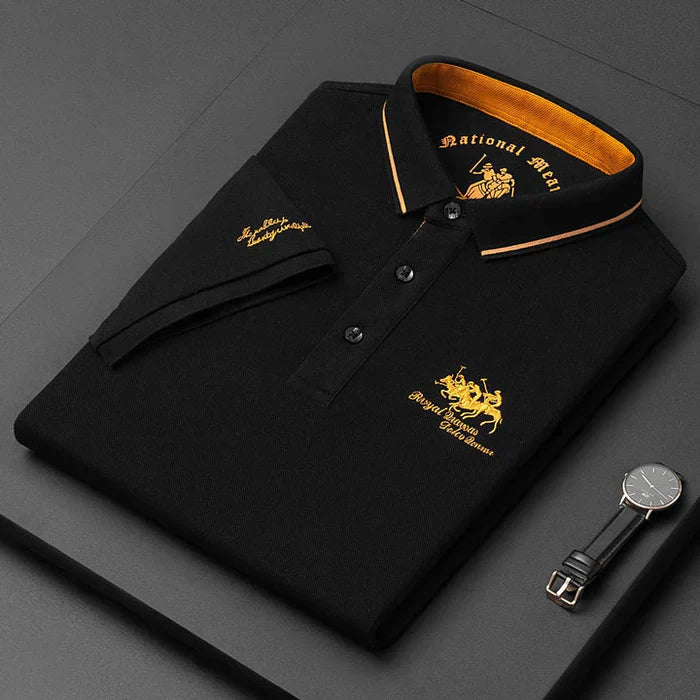 Men's Classic Polo Shirt with Royal Polo Club Logo – Timeless Smart Casual Style