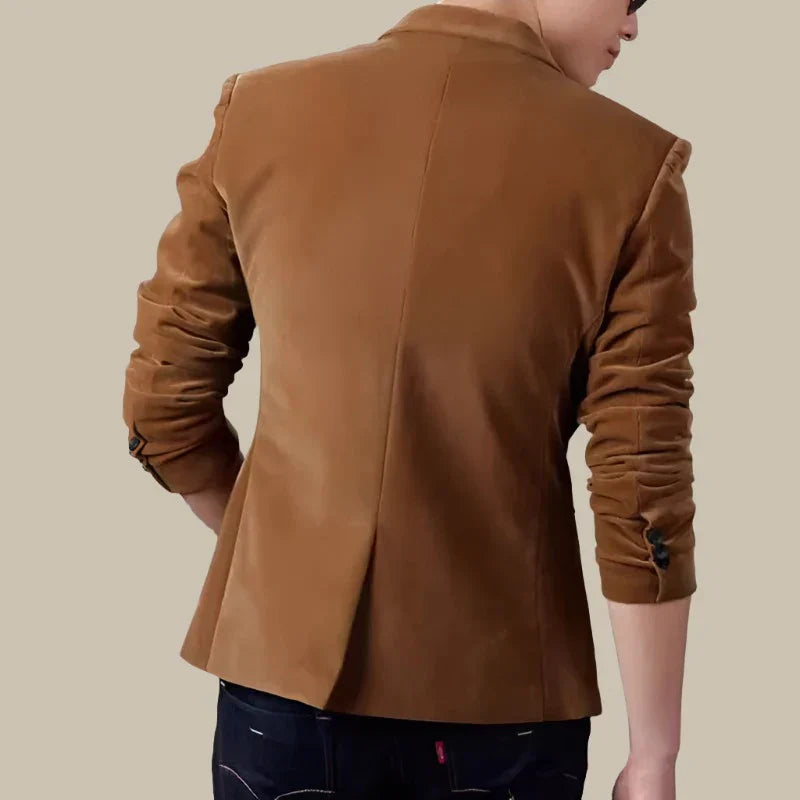 Men's Blazer Jacket - Casual Italian Velvet Stylish Slim Fit Jacket