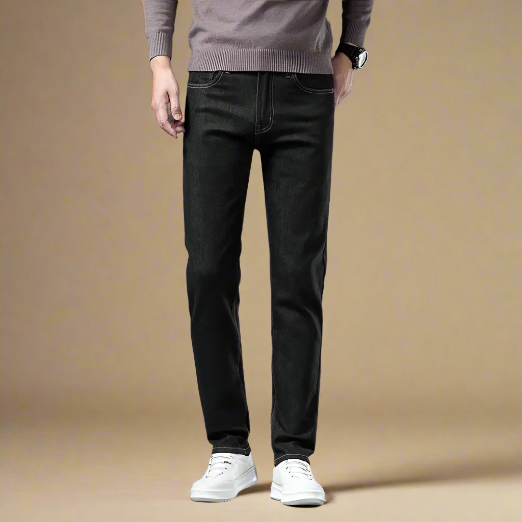 Men's Business Casual Elegant Stretch Jeans with Comfortable Regular Fit