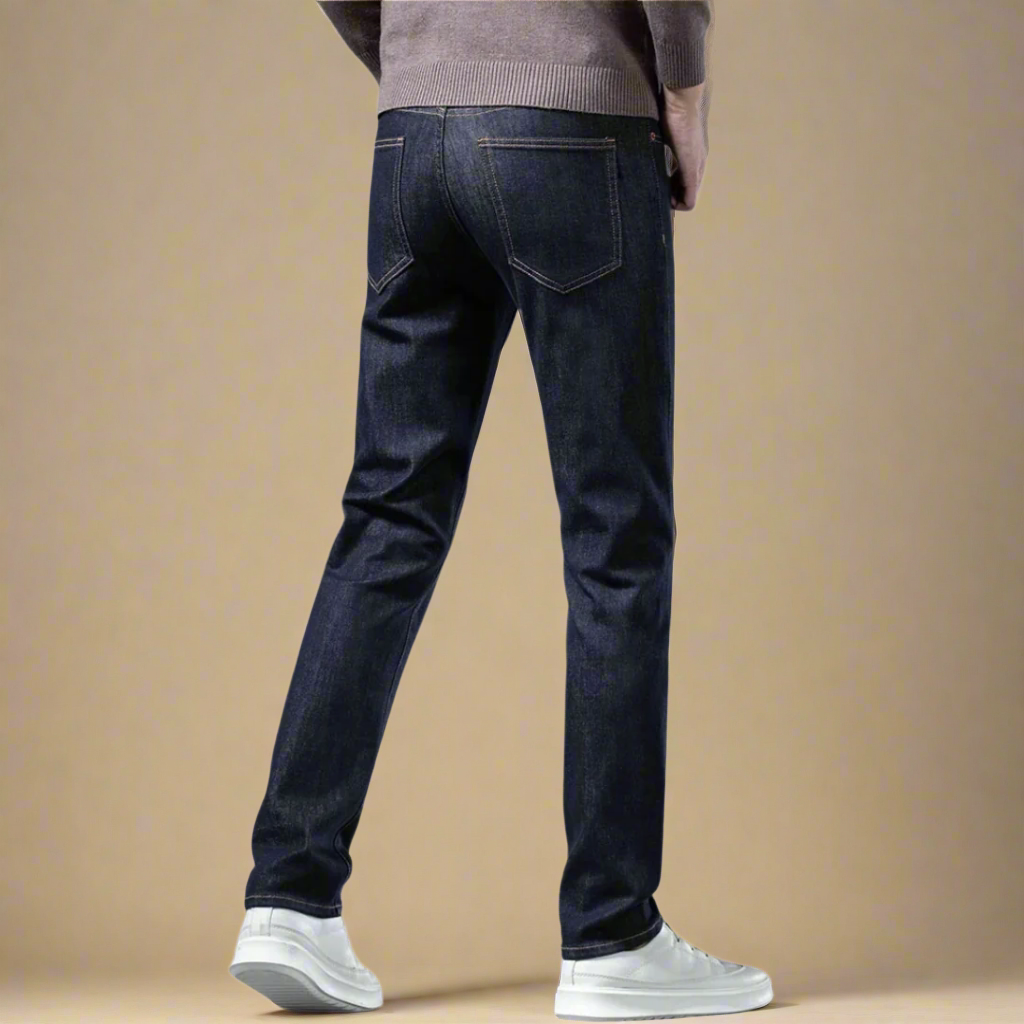 Men's Business Casual Elegant Stretch Jeans with Comfortable Regular Fit