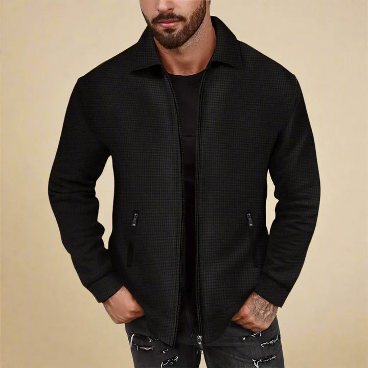 Men's Business Casual Mid-season Jacket With Folded Collar