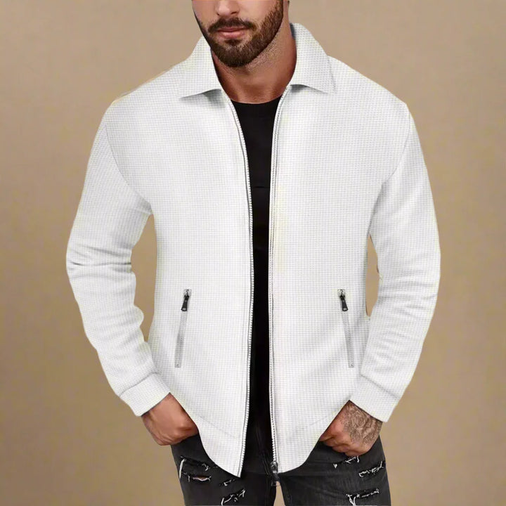 Men's Business Casual Mid-season Jacket With Folded Collar