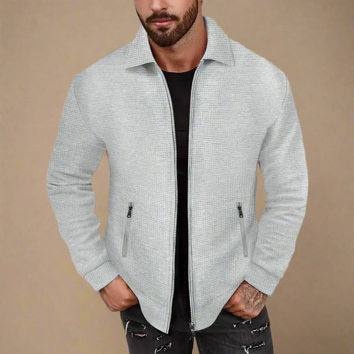 Men's Business Casual Mid-season Jacket With Folded Collar