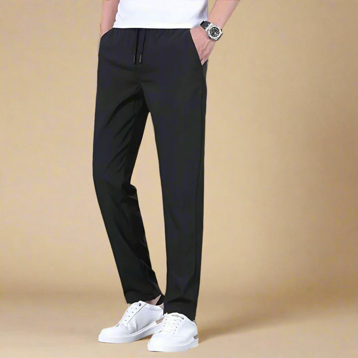 Men's Jogging Bottoms - Casual Elegant Wide Regular Fit Trousers