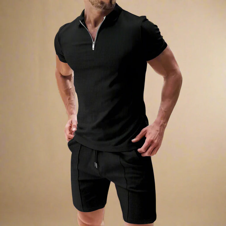Men's Two-Piece Summer Set With Polo and Short