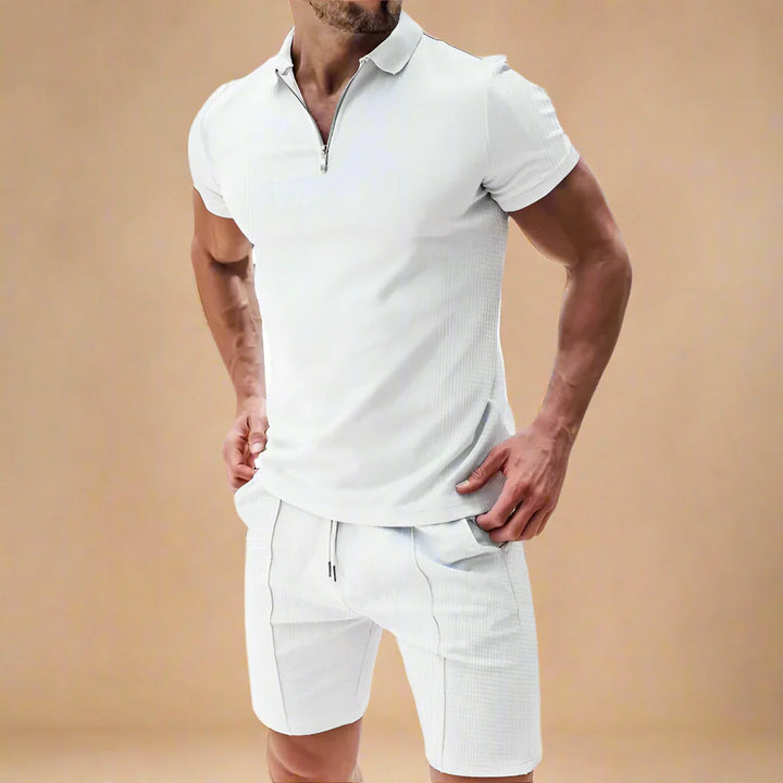 Men's Two-Piece Summer Set With Polo and Short