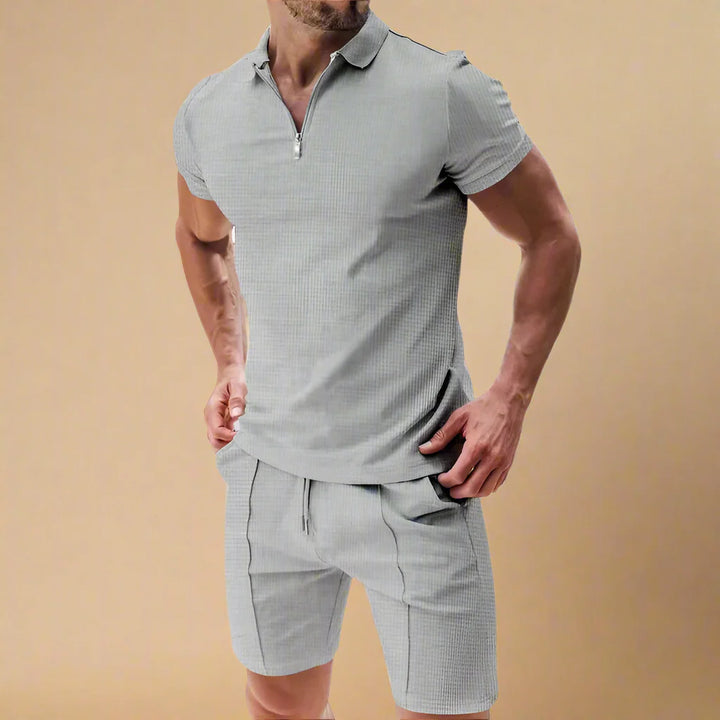 Men's Two-Piece Summer Set With Polo and Short