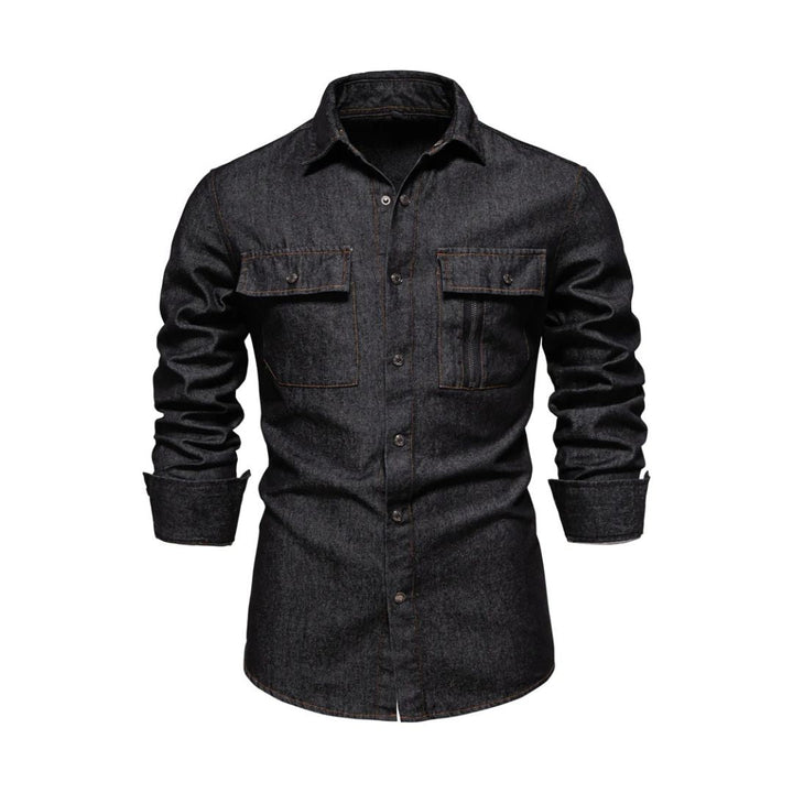 Casual Denim Shirt With Pockets