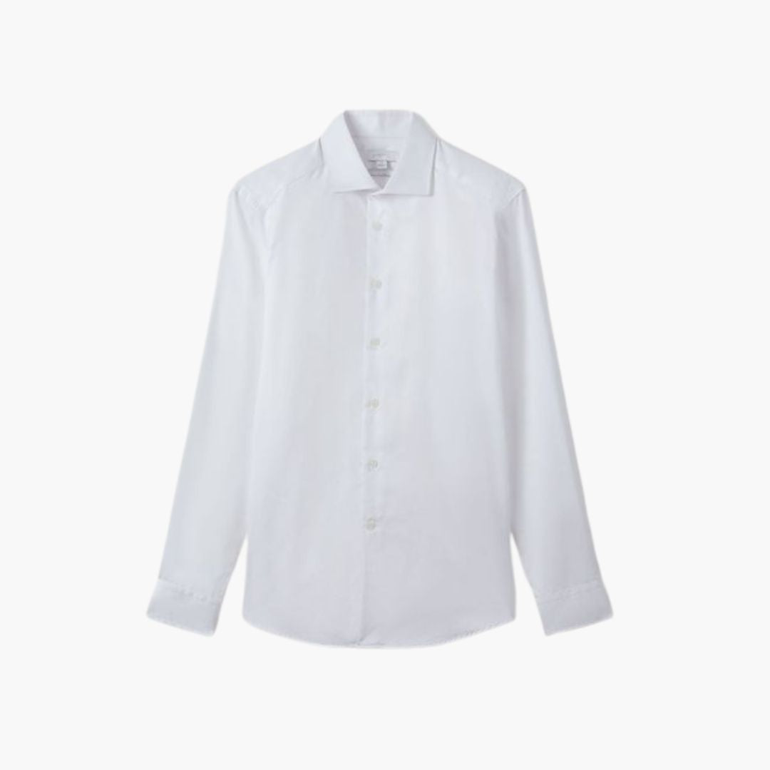 Classic white Slim fit Cotton Shirt