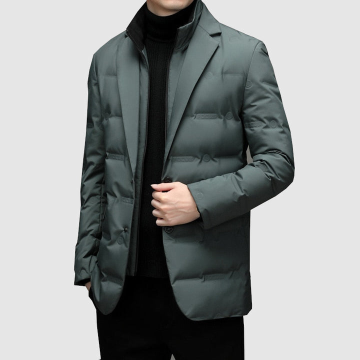 Men's Puffer Jacket – Lightweight Autumn Parka for Smart Casual & Office Wear