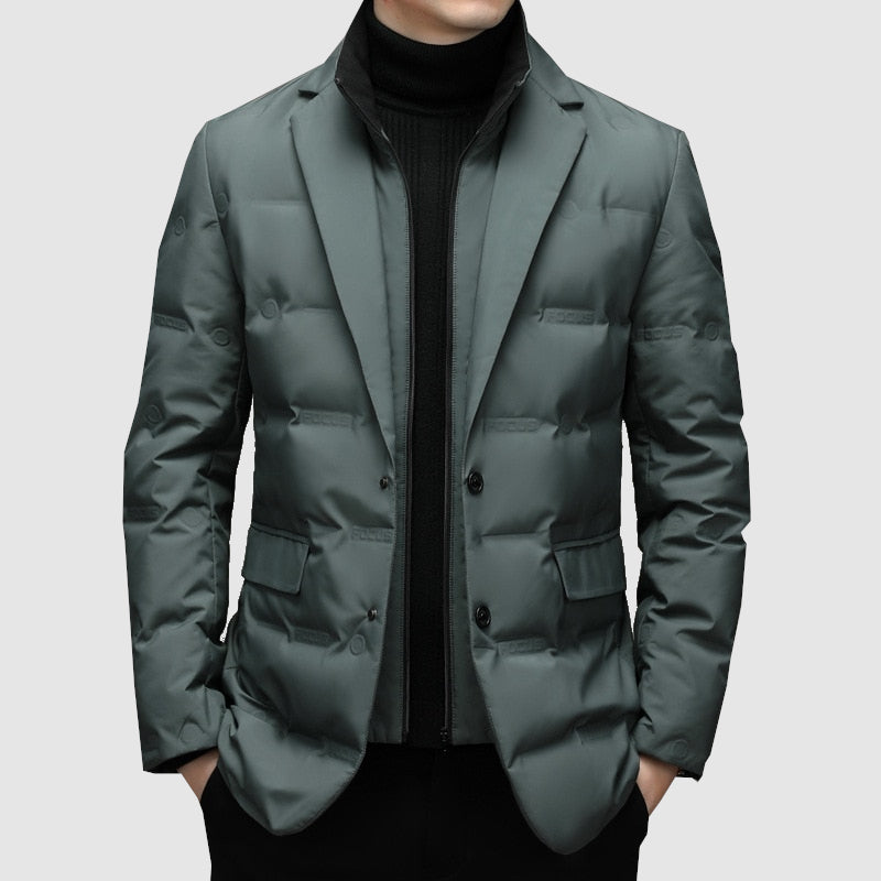 Men's Puffer Jacket – Lightweight Autumn Parka for Smart Casual & Office Wear