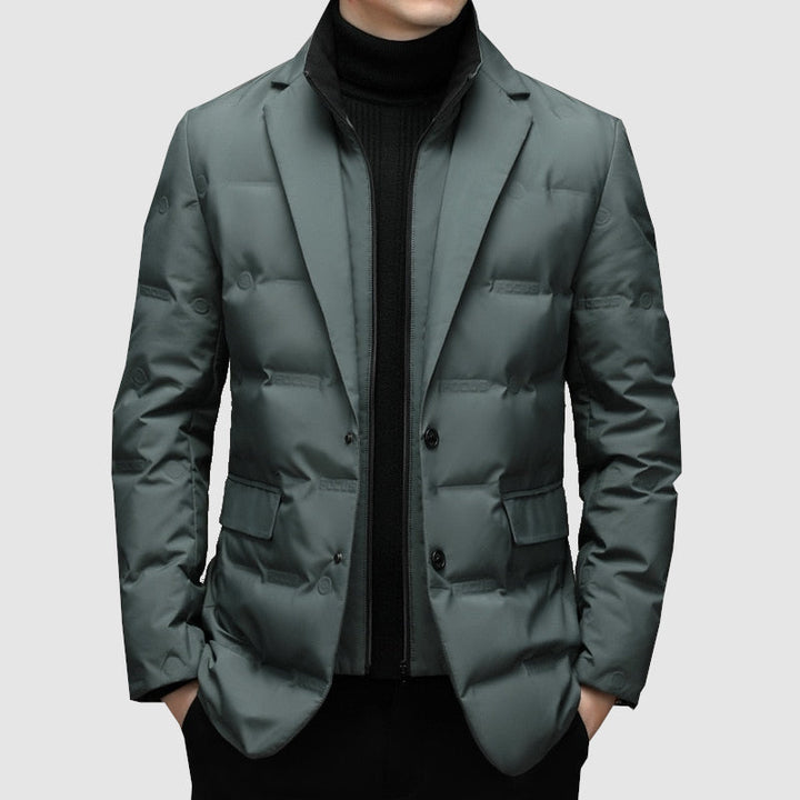 Men's Puffer Jacket – Lightweight Autumn Parka for Smart Casual & Office Wear