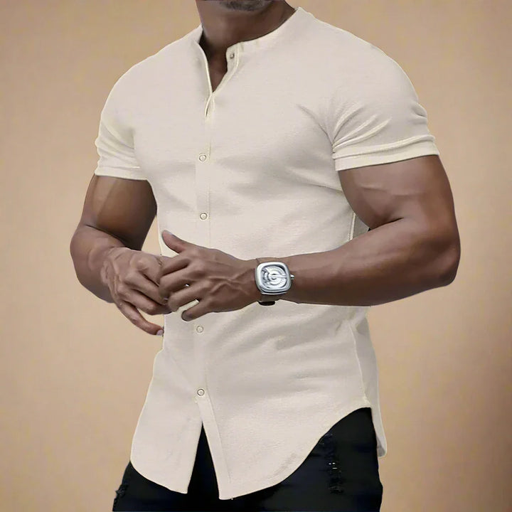 Men's Short Sleeve Shirts - Muscle Fit Shirt