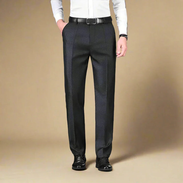 Men's Dress Trousers - Formal Non-Iron Smart Regular Fit Trousers