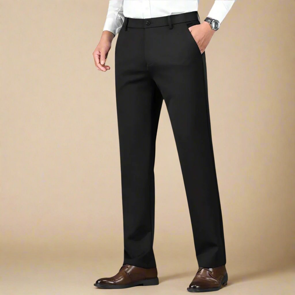 Trousers | Formal smart trousers with stretch for men | Regular fit