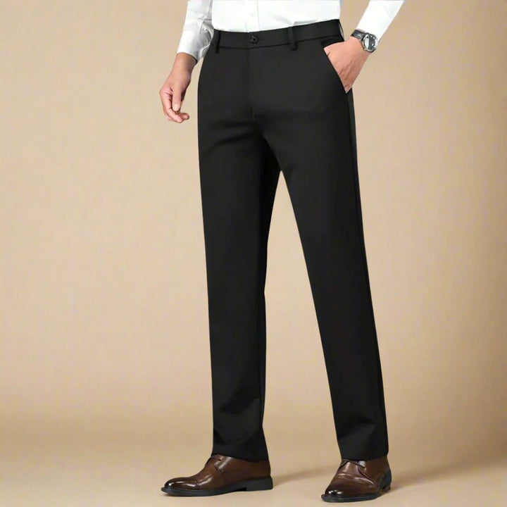 Trousers | Formal smart trousers with stretch for men | Regular fit