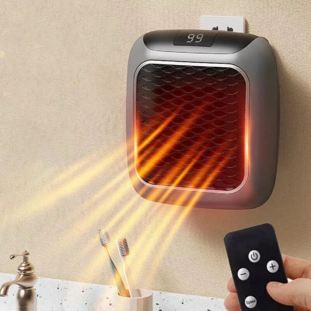 Kompakter Mini Heizlüfter mit 800W: Schnelle und Energiesparende Wärme für Ihr Zuhause – Inklusive Fernbedienung für maximalen Komfort