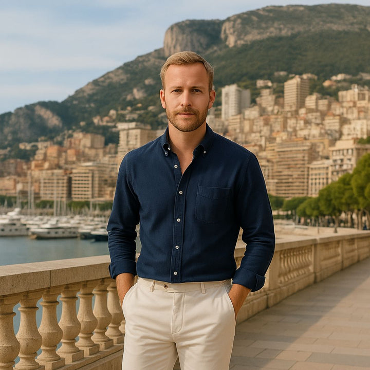 Men's Premium Casual Cotton Shirt with Classic Old Money Style