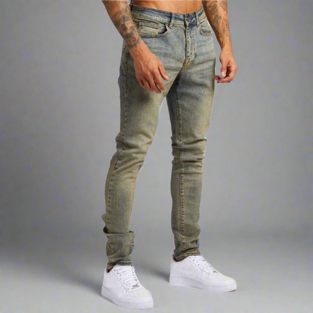 Men's Casual Slim Fit Jeans with Modern Comfort Stretch