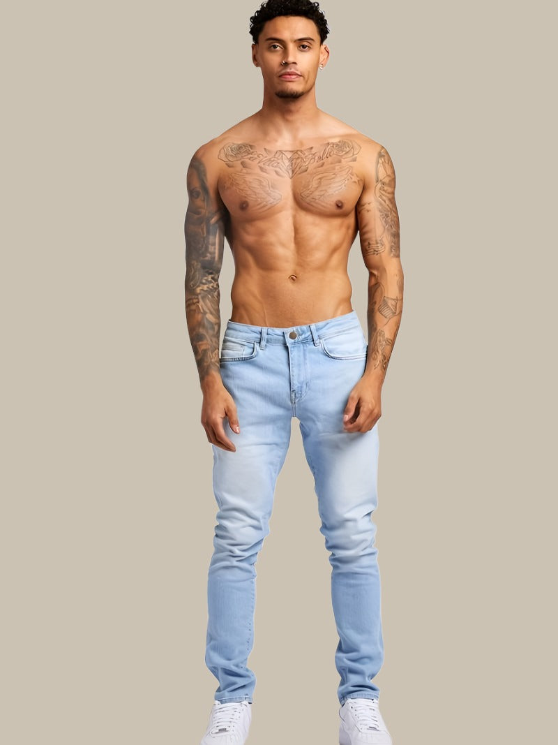 Men's Casual Slim Fit Jeans with Modern Comfort Stretch