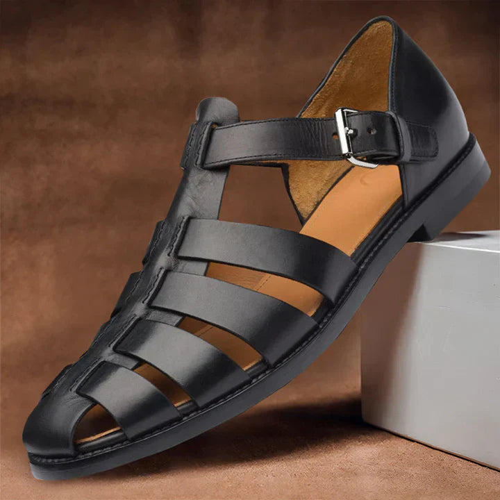Classic Men's Leather Sandals for Style and Comfort